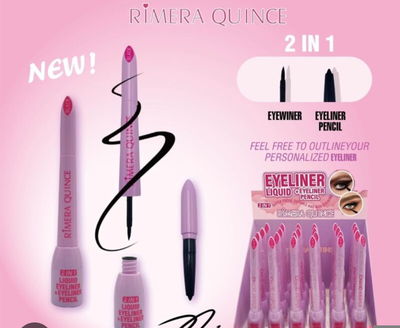 Delineador líquido + lápiz 2 en 1