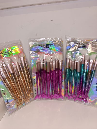 Set brochas cola sirena x10 naez