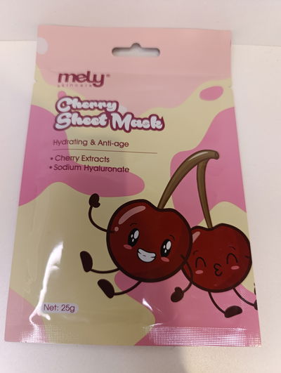 Mascarilla facial Mely cherry sheet