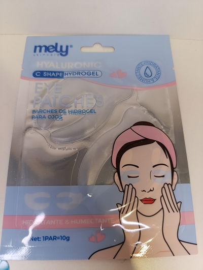 Parche ojos hidrogel ácido hialurónico mely