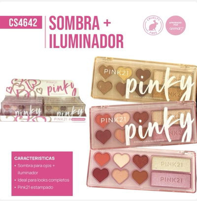Sombra+ iluminador pink 21 