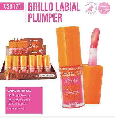 Brillo labial lip plumper pink 21