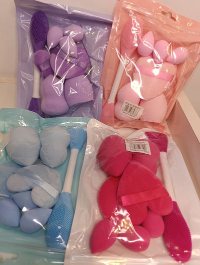 Set de esponja con espátula - exfoliante 