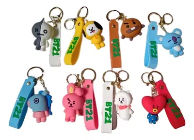 Llavero de goma BT21 BTS