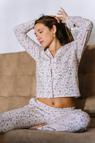 Pijama Camisero Leopard