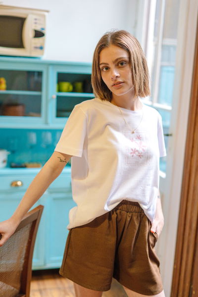 Short Lino Chocolate