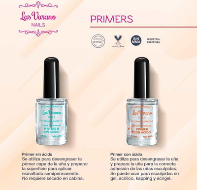 Primer con/sin acido Las Varano