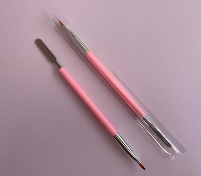 Pincel comun para polygel color blanco