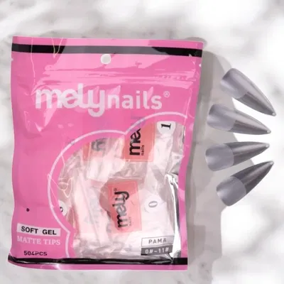 Tips stilleto prelimados Mely x504pcs