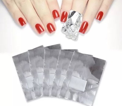 Aluminio con pañito para remover productos uv x10 unidades
