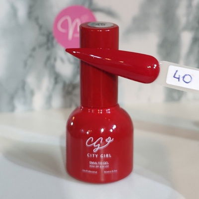 Semi city girls tono 40 rojo intenso 