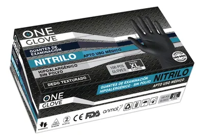 Caja Guantes Nitrilo NEGRO TALLE "XS"