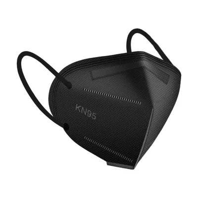 Barbijos premium kn95 negros, pack x10