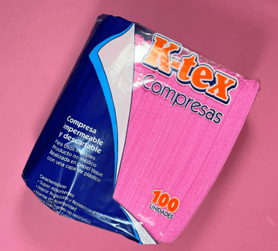 Compresas K-tex  x50 unidades