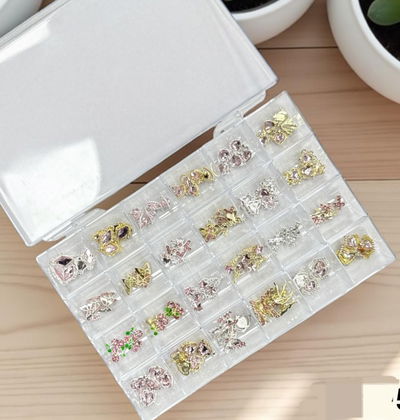 Caja XL mix dijes rosas