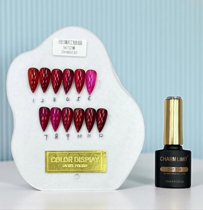 Ojo de gato charm limit rojos