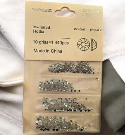 Mix strass plateados