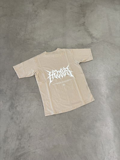 Remera Oversize Dest Crema