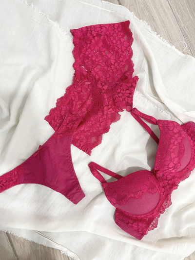 Conjunto Ambar 3 Piezas Fucsia