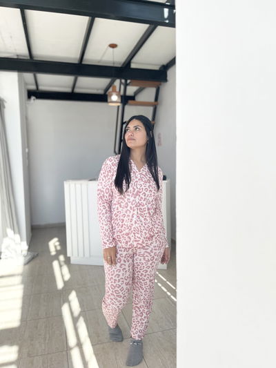 Pijama Print Rosa