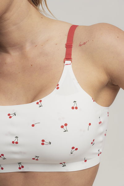 Corpiño sin aro con gancho segunda piel Cherry (BA105)