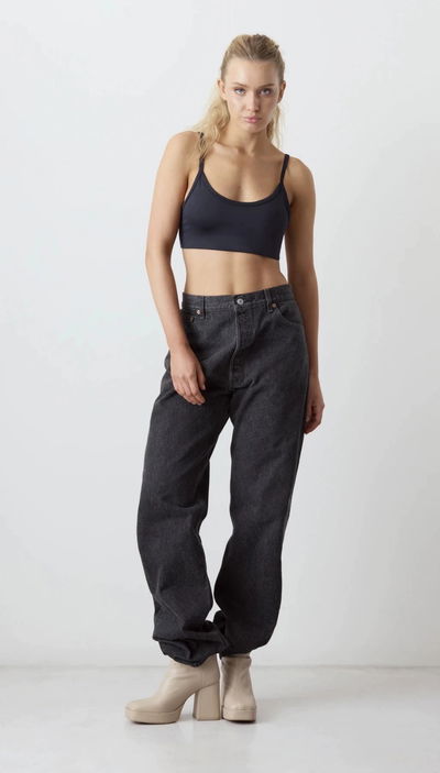 Top de Microfibra Doble #1712 Negro