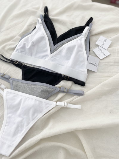 Combo Conjunto Emma x3 (NEGRO - BLANCO - GRIS)