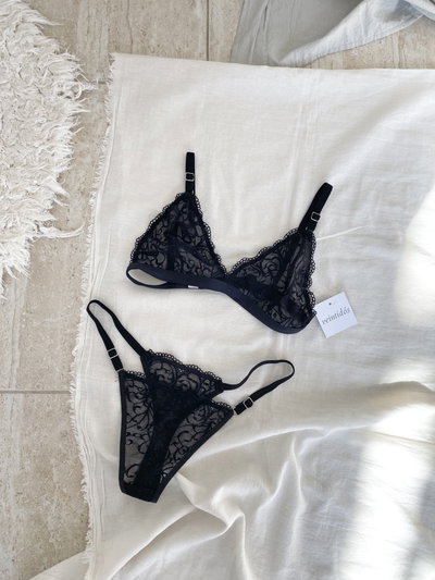Conjunto Mili Puntilla Sin Armado Negro