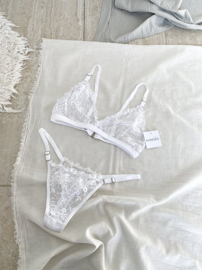 Conjunto Mili Puntilla Sin Armado Blanco