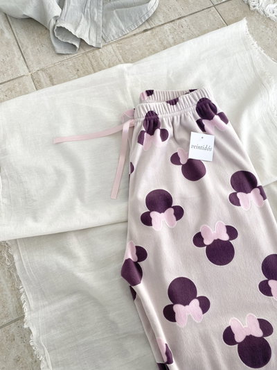 Pantalón Minnie Lila Polar Soft