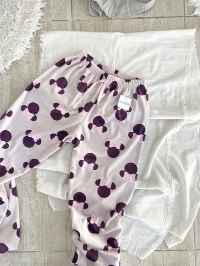Pantalón Minnie Lila Polar Soft