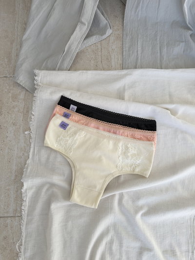 Pack x3 Culotte Vedetina Aletas Puntilla (D)
