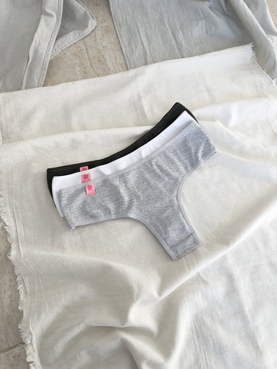 Pack x3 Less Alta ( GRIS - NEGRO - BLANCO )