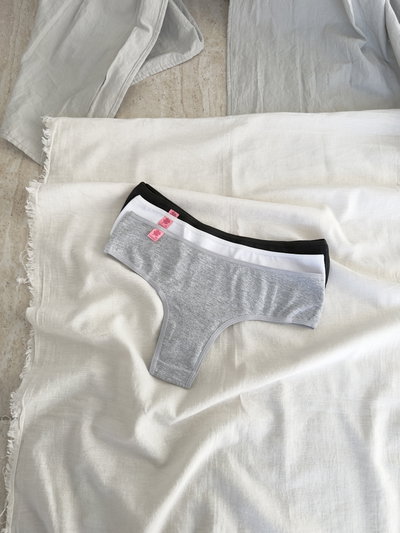 Pack x3 Less Alta ( GRIS - NEGRO - BLANCO )
