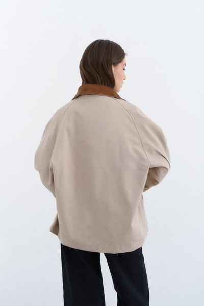 Campera BARN NEGRO - NUDE Y BEIGE