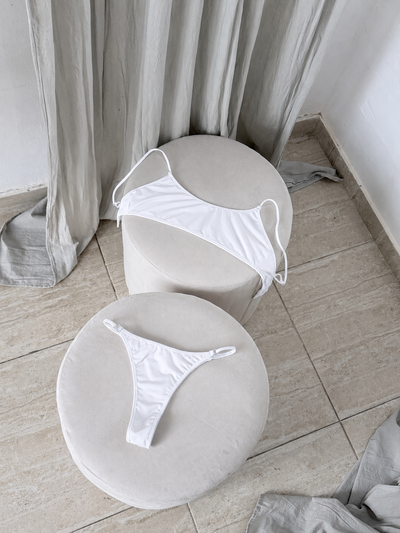 Conjunto Cala Microfibra Top Blanco