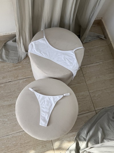 Conjunto Cora Blanco de Algodón