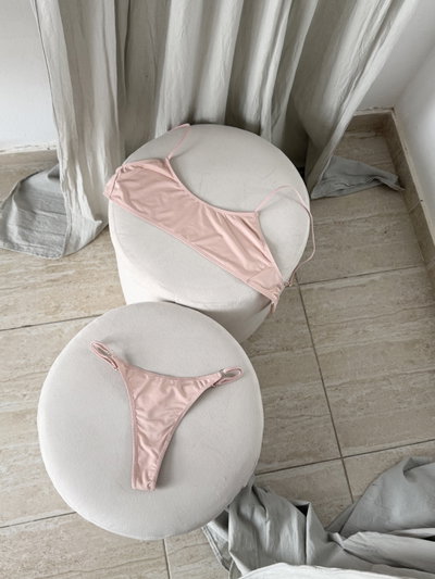Conjunto Cala Microfibra Top Rosa