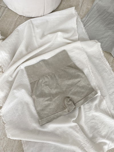 Calza Corta Seamless Push Up Beige