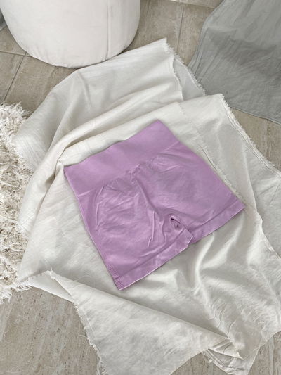 Calza Corta Seamless Push Up Lila