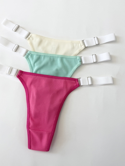 93008 Pack x3 Tanga Less REG de Morley Colores Surtidos