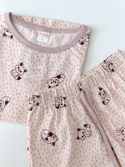PIJAMA ZORRO MANGAS CORTAS ROSA