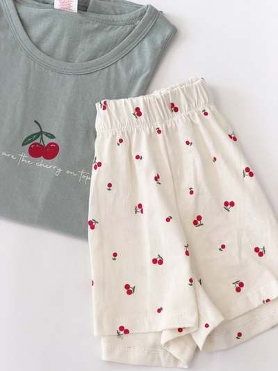 PIJAMA CEREZA VERDE