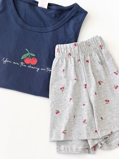 PIJAMA CEREZA AZUL