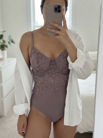 BODYSUIT “ FLORES “ LILA