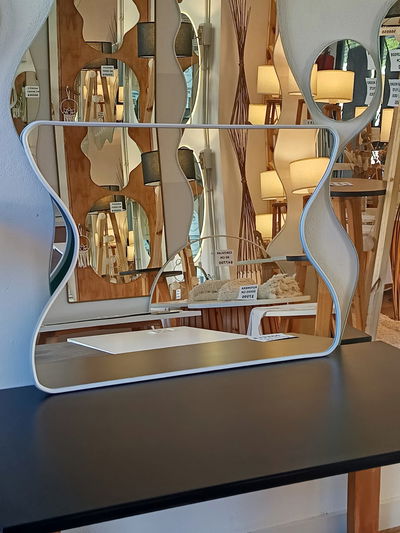 ESPEJO MINI ONDAS MARCO PVC 60X45 CM