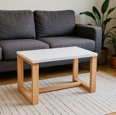 MESA RATONA ASTURIAS TAPA BLANCA