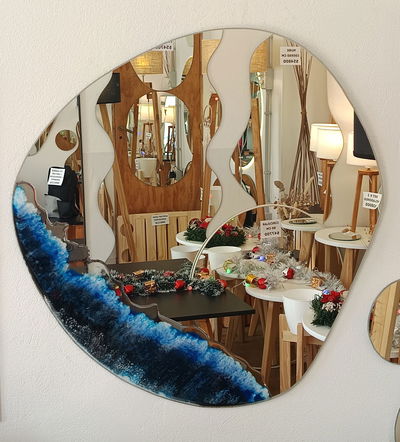 ESPEJO ROSE DECO RECINA 60X60 CM