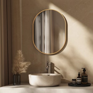 ESPEJO PILDORA MARCO PVC 60X40 CM