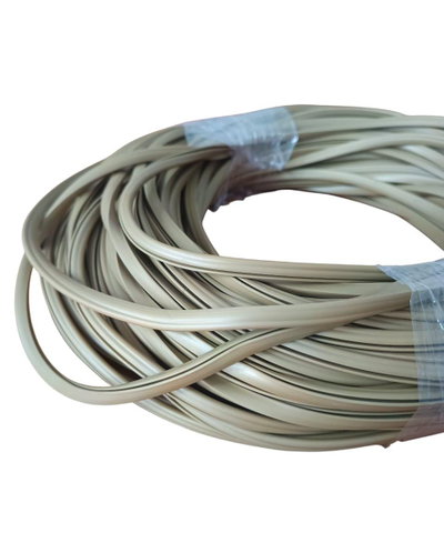 BURLETE PVC EN U PARA VIDRIO DE 3 Y 4 MM DORADO